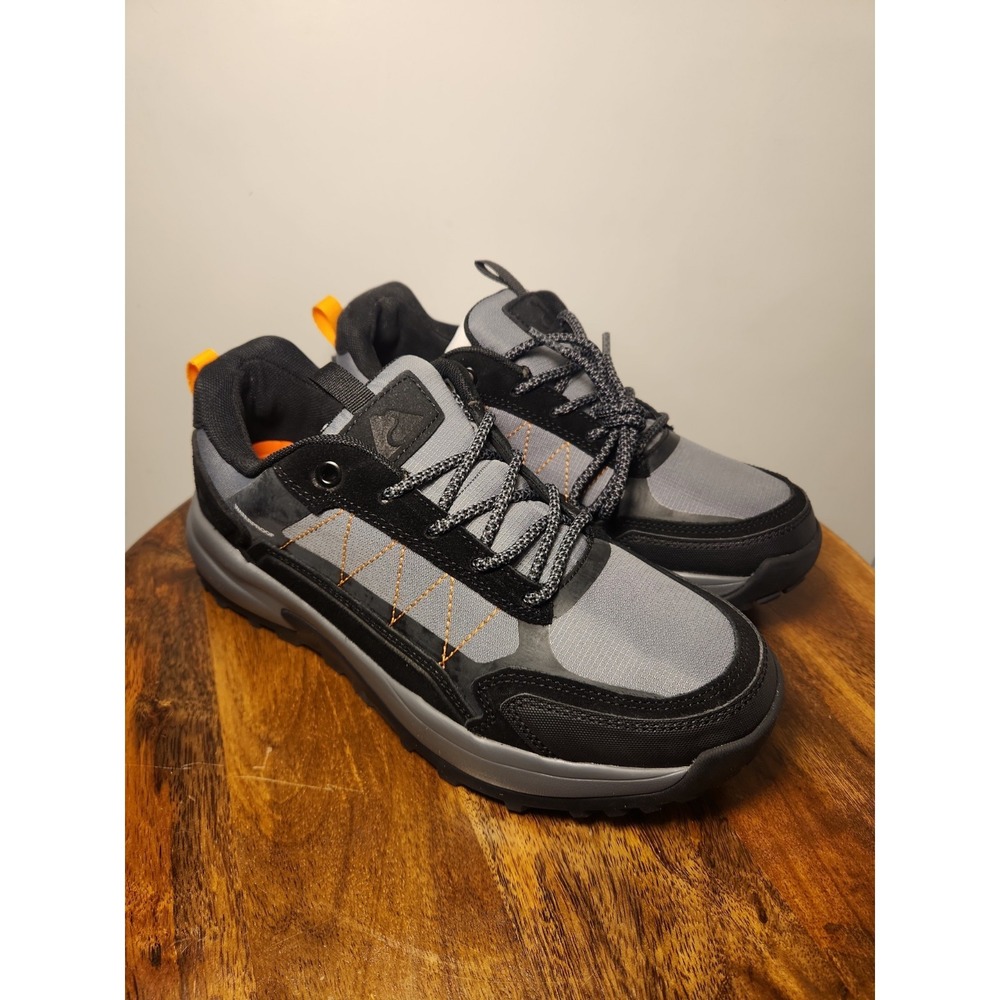Ozark Trail Mens Waterproof Low Hike Outdoor Shoes Sz 11.5 Black Gray NEW